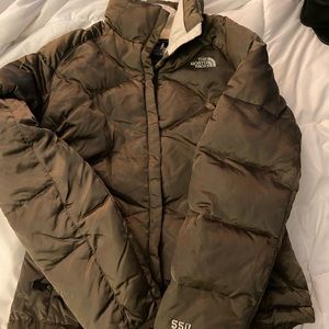 North face puffer jacket.